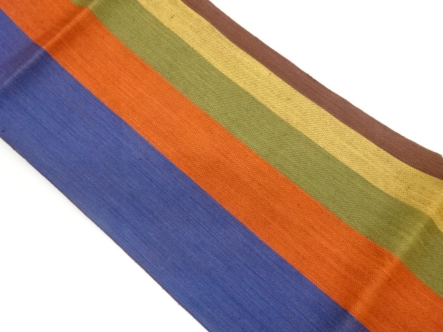 JAPANESE NAGOYA OBI / TSUMUGI / WOVEN STRIPE